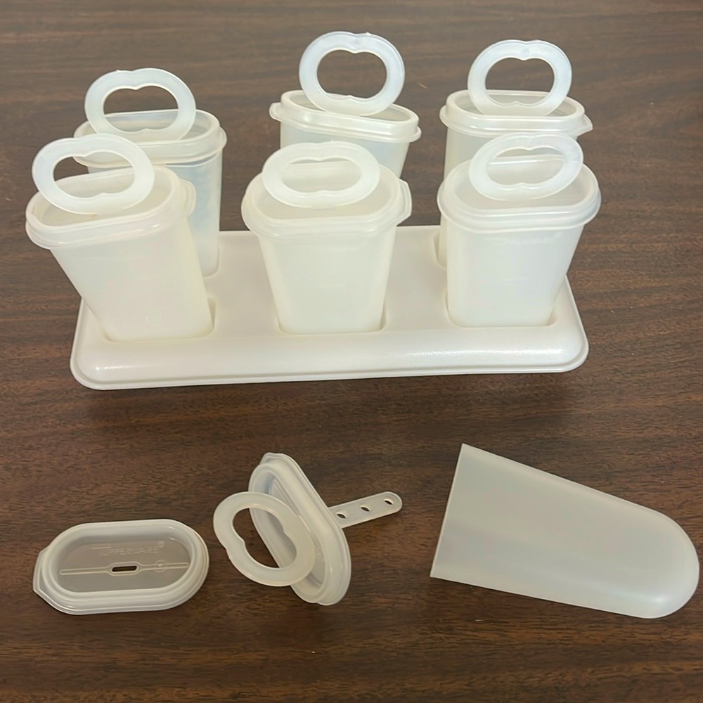Vintage 1980s Tupperware Ice Tups Popsicle Making Set